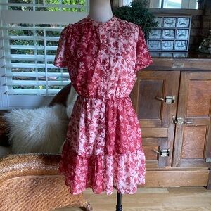 AZZURIELLE ELMIRA PRINTED MINI DRESS 10 READ